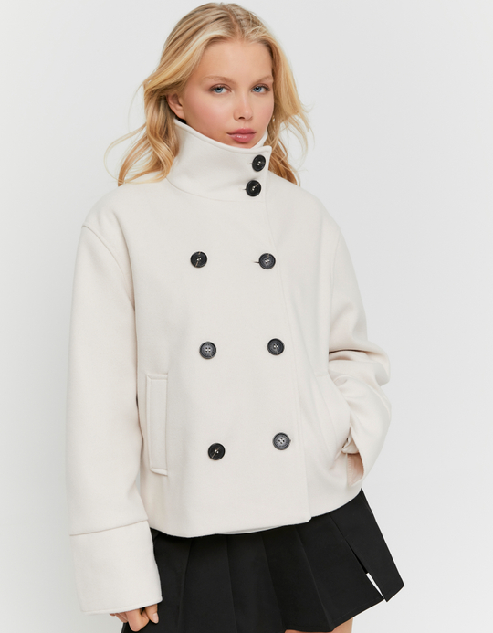 TALLY WEiJL, Veste Beige Boutonnée for Women