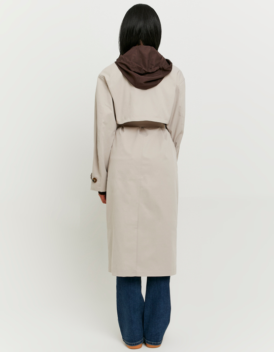 TALLY WEiJL, Langer beiger Trenchcoat for Women