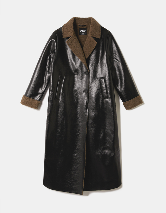 TALLY WEiJL, Schwarzer Langer Mantel for Women