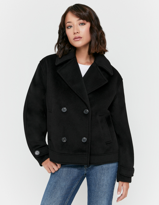 TALLY WEiJL, Manteau Noir Boutonné for Women