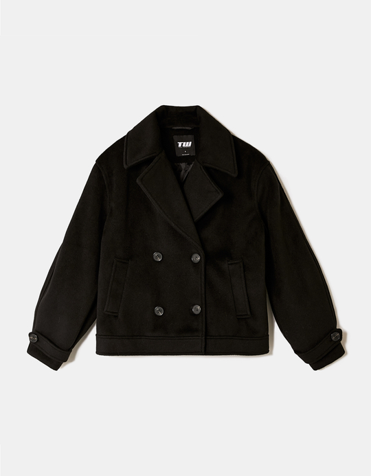 TALLY WEiJL, Manteau Noir Boutonné for Women