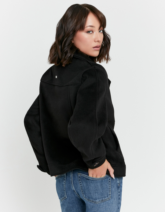 TALLY WEiJL, Manteau Noir Boutonné for Women