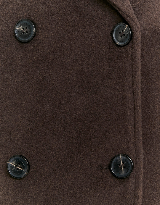 TALLY WEiJL, Manteau Marron Boutonné for Women