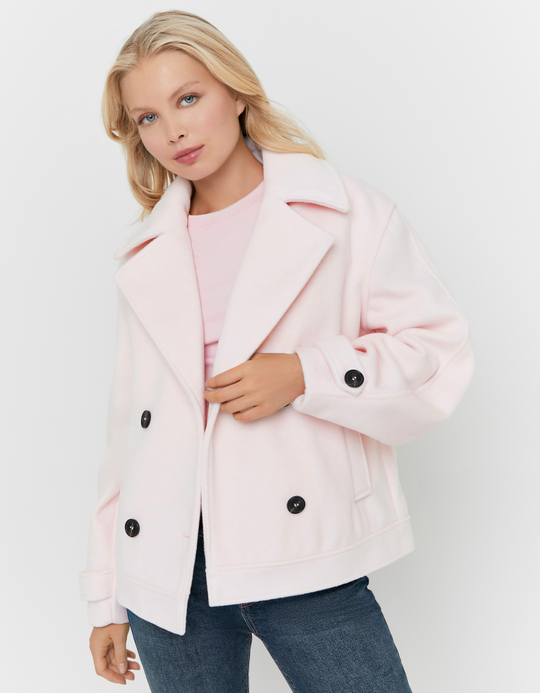 TALLY WEiJL, Manteau Rose Boutonné for Women