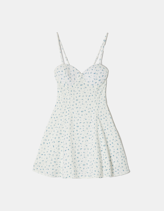 TALLY WEiJL, Vestito Corto Bianco a Fiori for Women