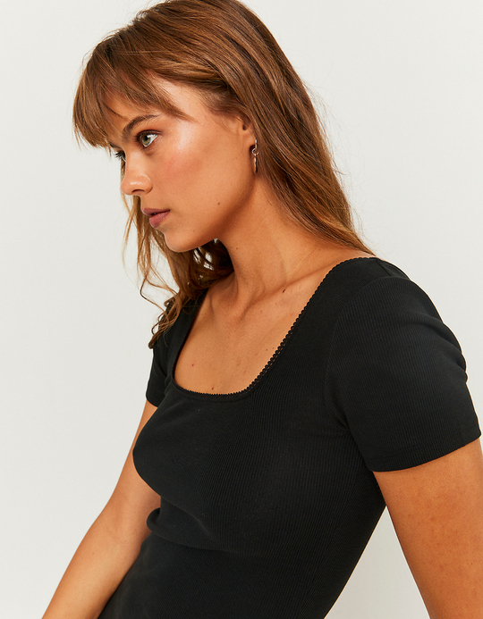 TALLY WEiJL, Robe Courte Manche Courte Noire for Women