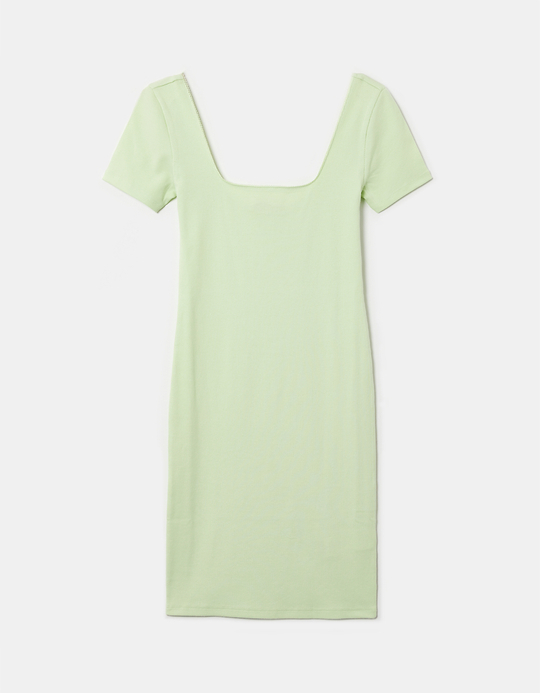 TALLY WEiJL, Robe Courte Décontractée Verte for Women