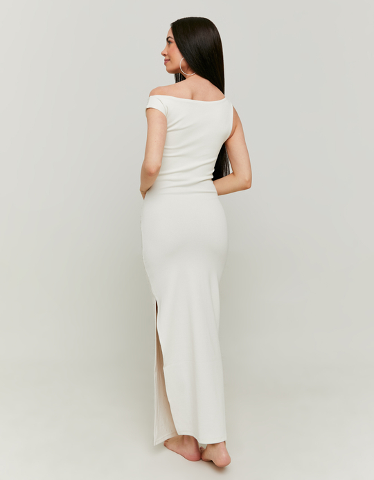 TALLY WEiJL, White Long Dress with Strass for Women