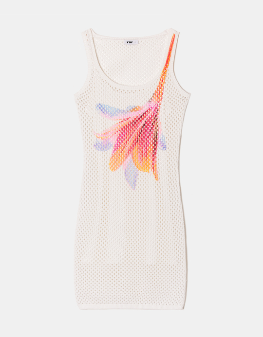 TALLY WEiJL, Floral Crochet Mini Dress for Women