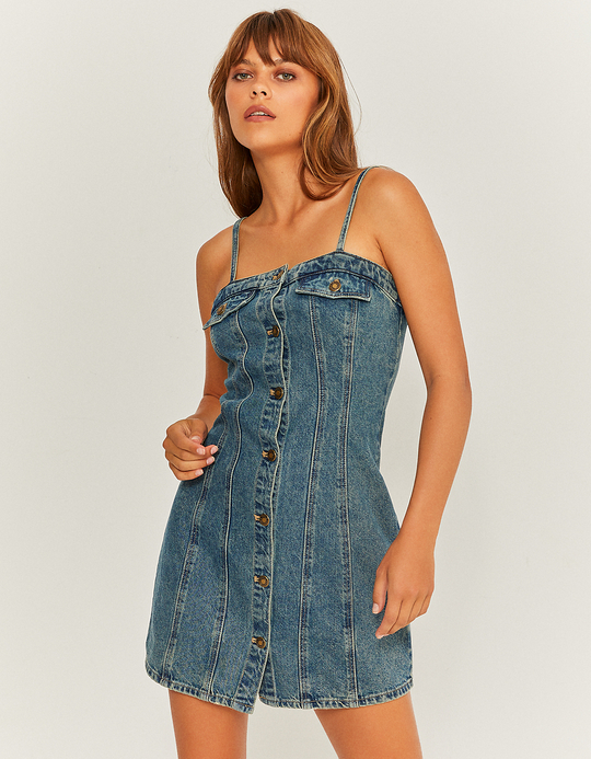TALLY WEiJL, Robe Courte en Denim Ajustée for Women