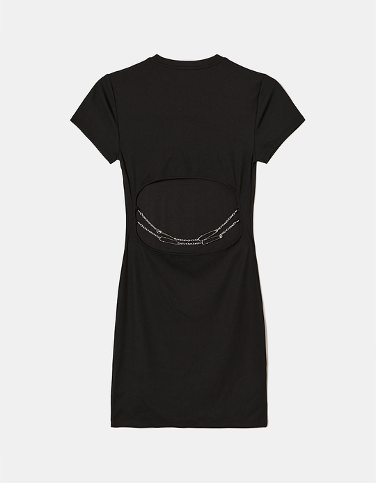TALLY WEiJL, Robe courte noire dos nu for Women