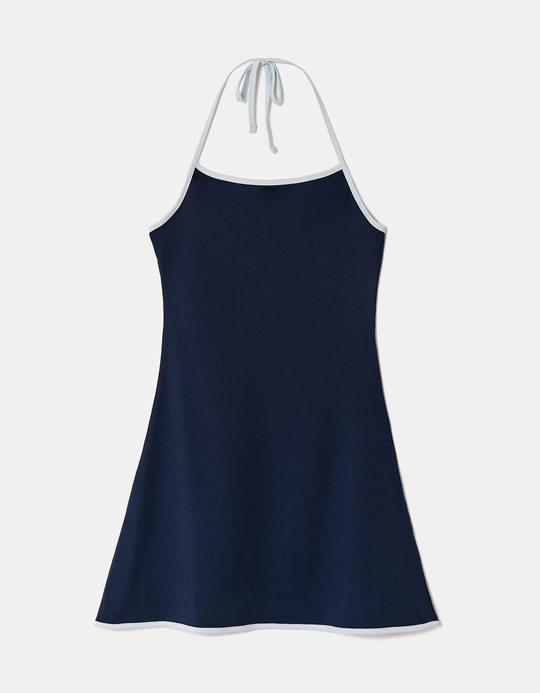 TALLY WEiJL, Blue Backless Mini Dress for Women