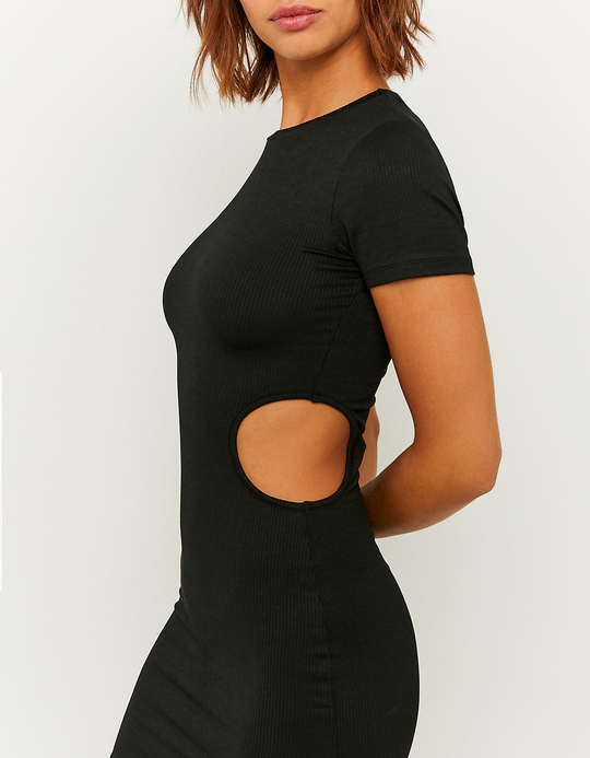 TALLY WEiJL, Schwarzes Mini Party Kleid mit Cut Out for Women