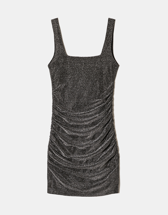 TALLY WEiJL, Vestito Corto Argento in Lurex for Women