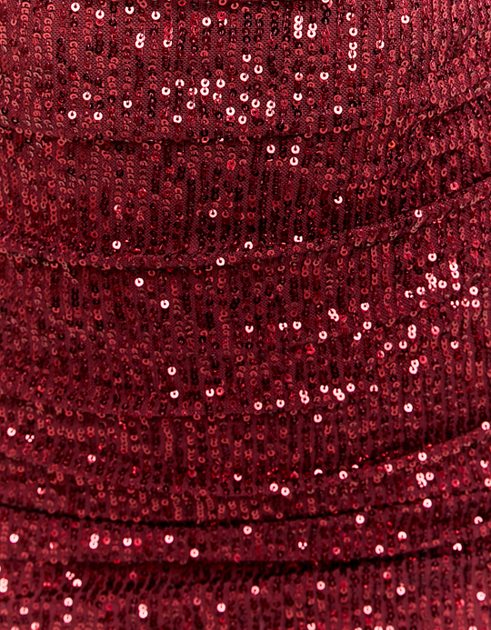 TALLY WEiJL, Robe Courte Bordeaux en Sequins for Women