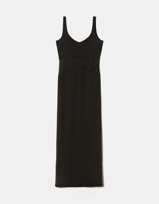 TALLY WEiJL, Black Maxi Mesh Dress for Women