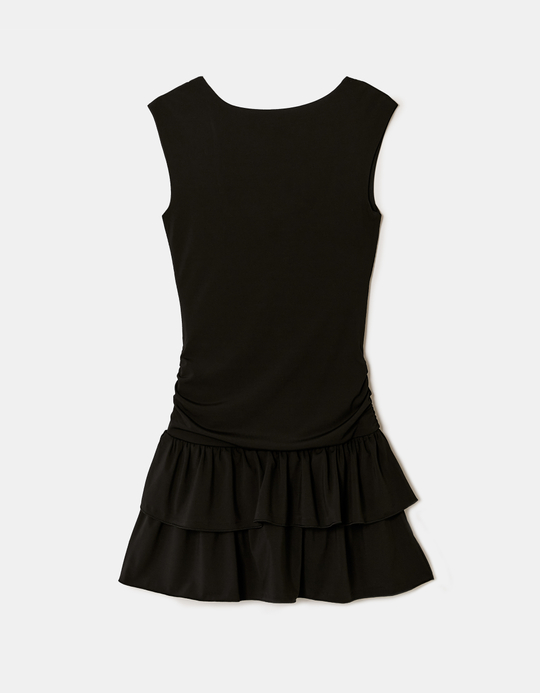 TALLY WEiJL, Schwarzes Kleid mit Rüschen for Women