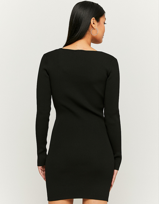 TALLY WEiJL, Czarna sweterkowa sukienka mini for Women