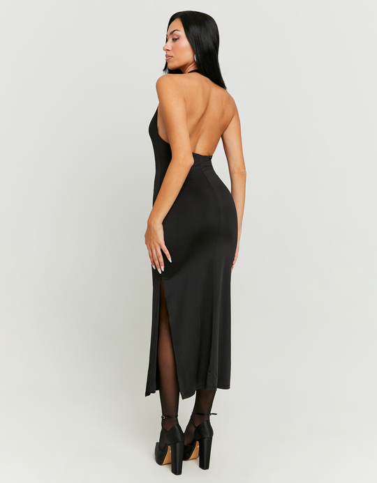 TALLY WEiJL, Black Maxi Dress with Slit for Women