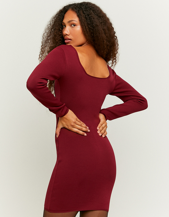 TALLY WEiJL, Czerwona sukienka Mini z dzianiny for Women