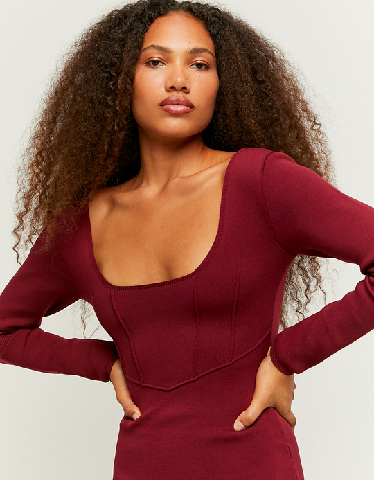 TALLY WEiJL, Rotes Mini Strickkleid for Women