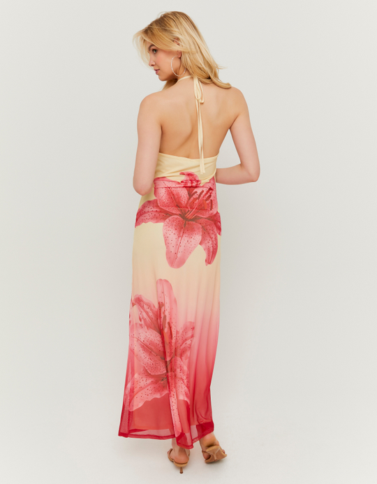 TALLY WEiJL, Gelbes Langes Kleid mit Blumenprint for Women