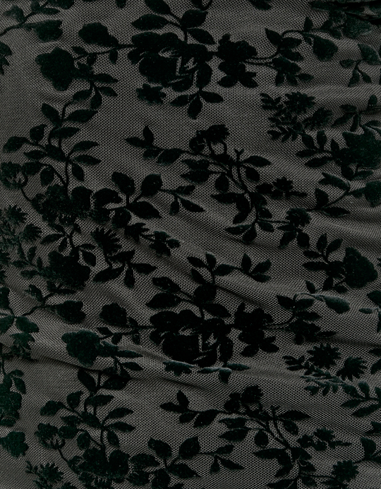 TALLY WEiJL, Schwarzes Mini Kleid mit Blumenmuster for Women
