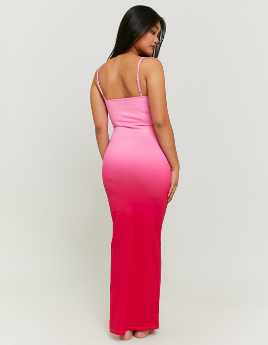 TALLY WEiJL, Gradient Pink Bodycon Long Dress for Women