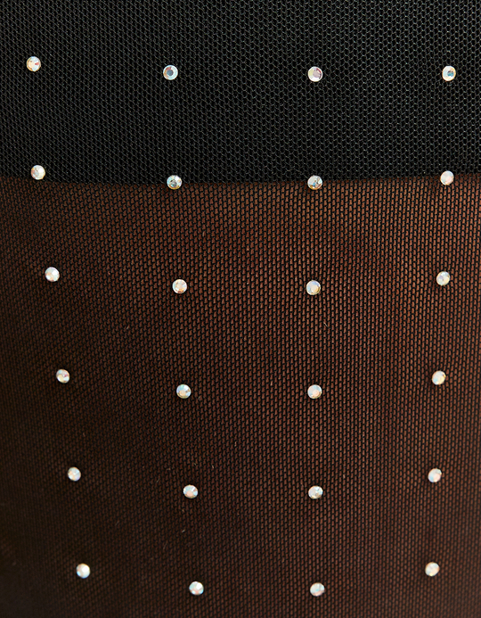 TALLY WEiJL, Robe midi noire a strass for Women
