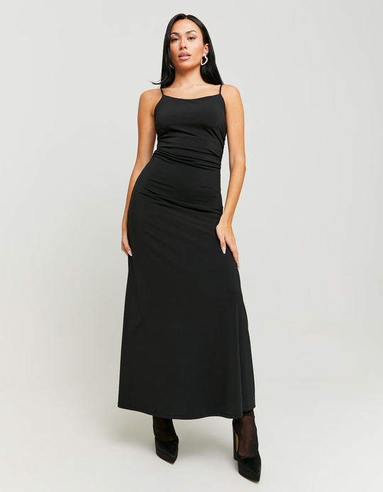 TALLY WEiJL, Vestito Lungo Nero con Schiena Aperta for Women