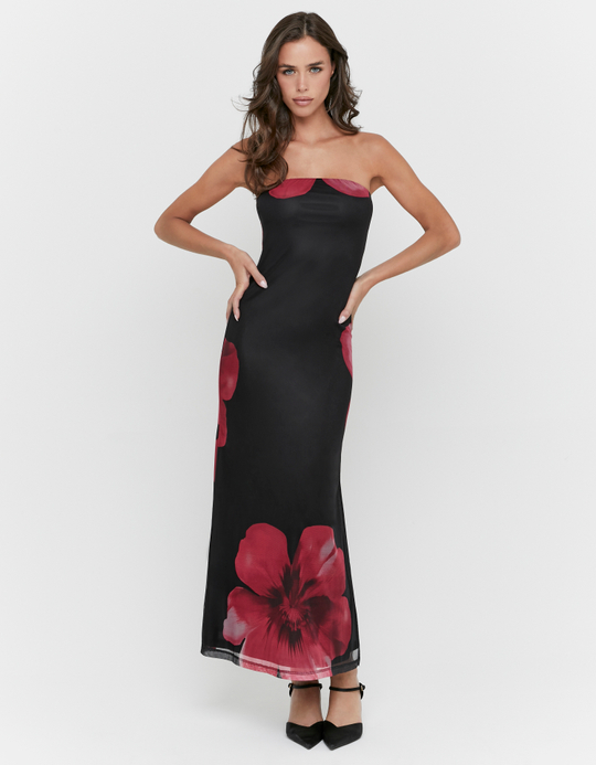 TALLY WEiJL, Black Bandeau Dress for Women