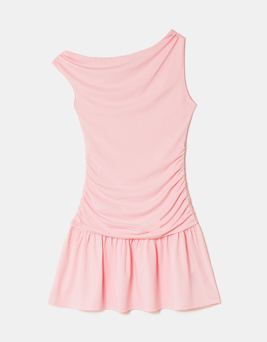 TALLY WEiJL, Rosa Rüschen Mini-Kleid for Women