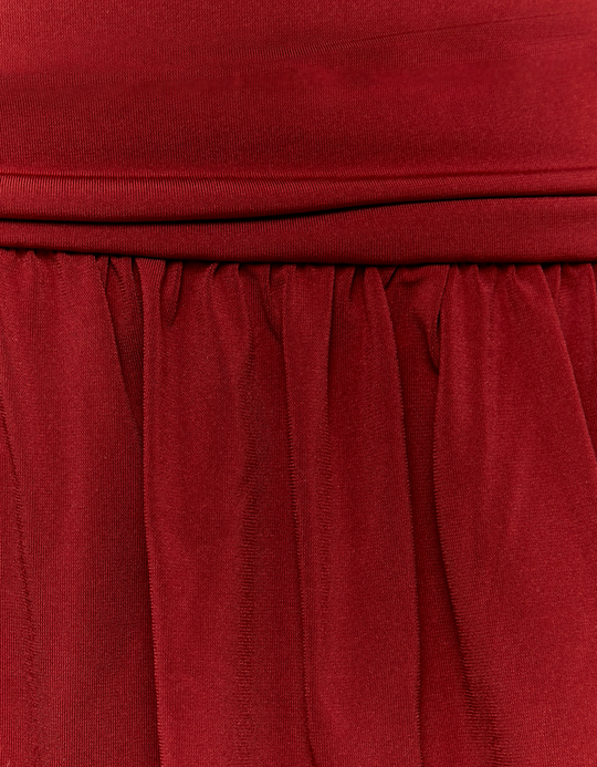 TALLY WEiJL, Rotes asymmetrisches gerafftes Minikleid for Women