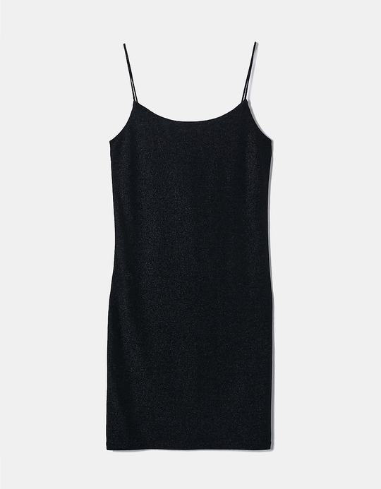 TALLY WEiJL, Black Lurex Mini Dress for Women