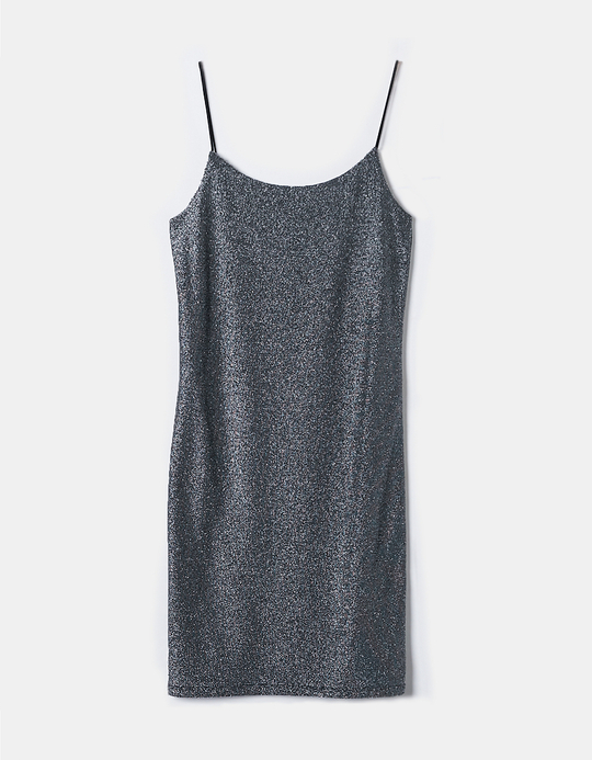 TALLY WEiJL, Robe Courte Grise en Lurex for Women