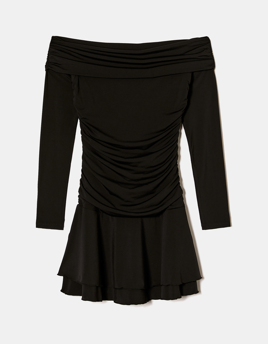 TALLY WEiJL, Schwarzes Off-Shoulder Minikleid for Women
