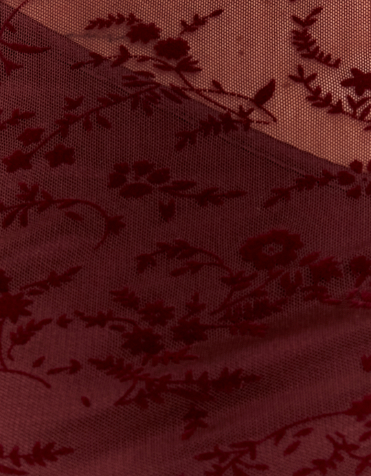 TALLY WEiJL, Burgunderfarbenes Blumen-Minikleid for Women