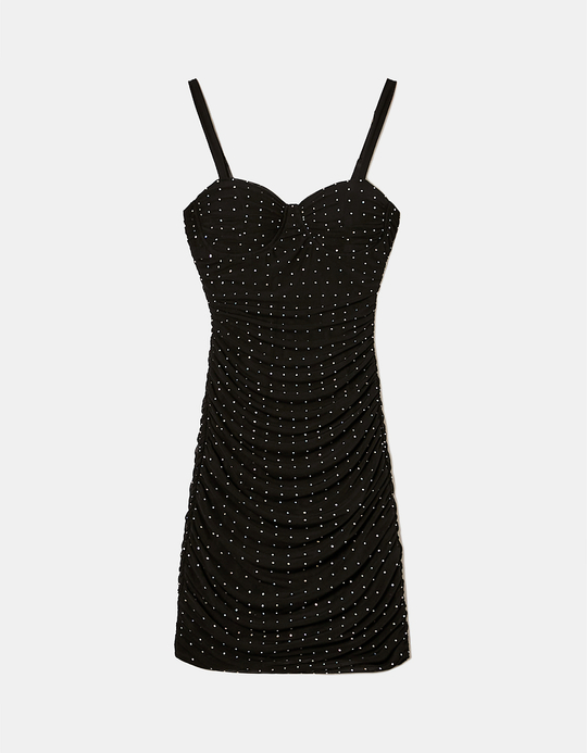TALLY WEiJL, Robe courte en mesh avec strass for Women