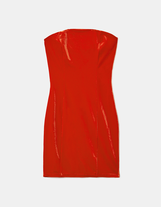 TALLY WEiJL, Rotes Mini Kleid aus Samt for Women