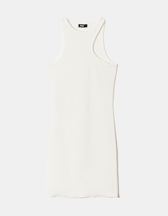 TALLY WEiJL, Robe Courte Blanche Texturée for Women