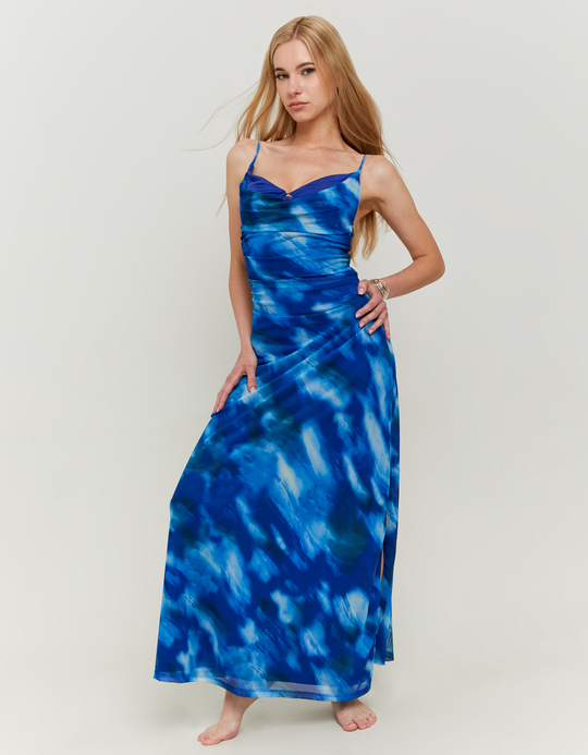 TALLY WEiJL, Vestito Lungo Blu con Stampa for Women