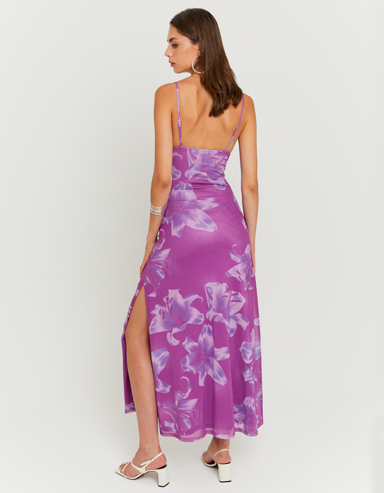 TALLY WEiJL, Langes Lila Kleid mit Print for Women