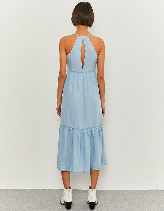 TALLY WEiJL, Μπλε μίντι φαρδύ φόρεμα for Women