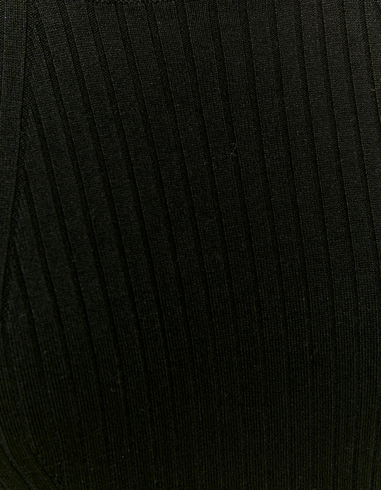 TALLY WEiJL, Black Ribbed Dress for Women
