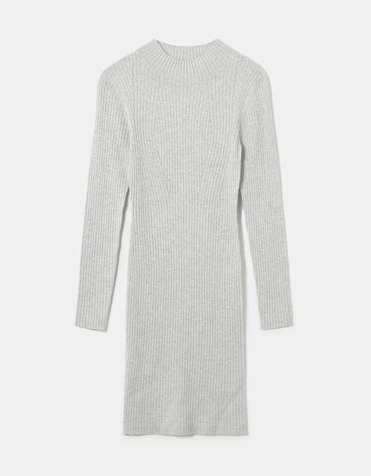 TALLY WEiJL, Robe Côtelée Grise for Women