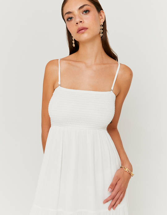 TALLY WEiJL, Vestito Lungo Bianco in Bambula for Women