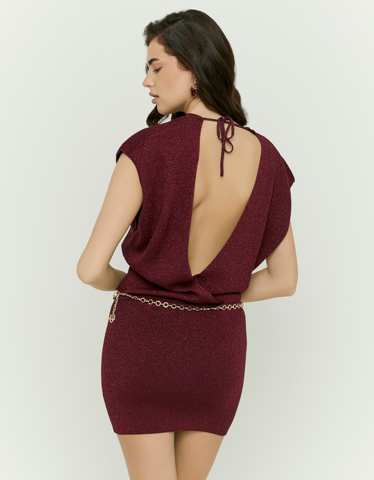 TALLY WEiJL, Burgundy Mini Dress for Women