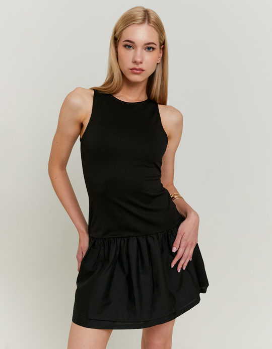 TALLY WEiJL, Schwarzes Minikleid mit Rüschen for Women