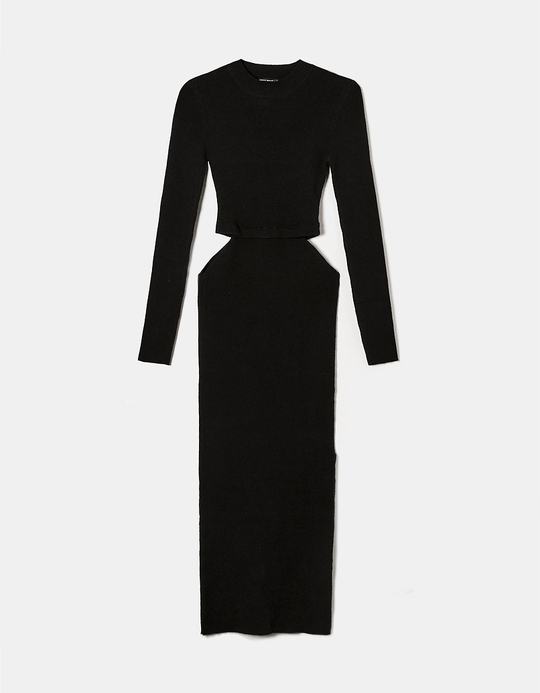 TALLY WEiJL, Cut Out Strick-Midikleid for Women