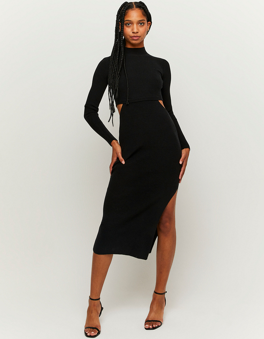 TALLY WEiJL, Cut Out Strick-Midikleid for Women